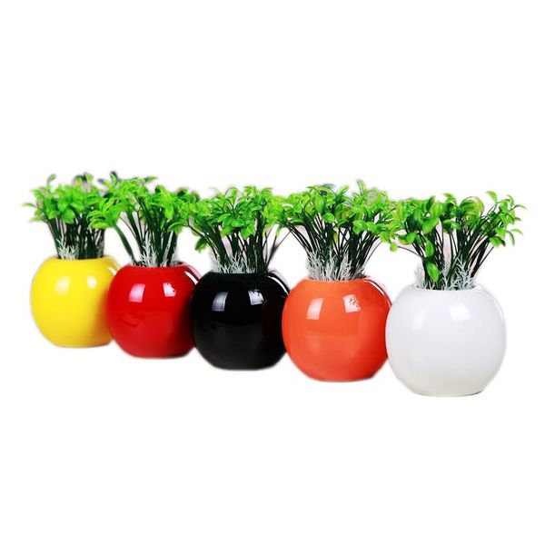 vases pure color modern fashion sprouts small vase cute home furnishing customers study decoration ceramic crafts junior deskdecor